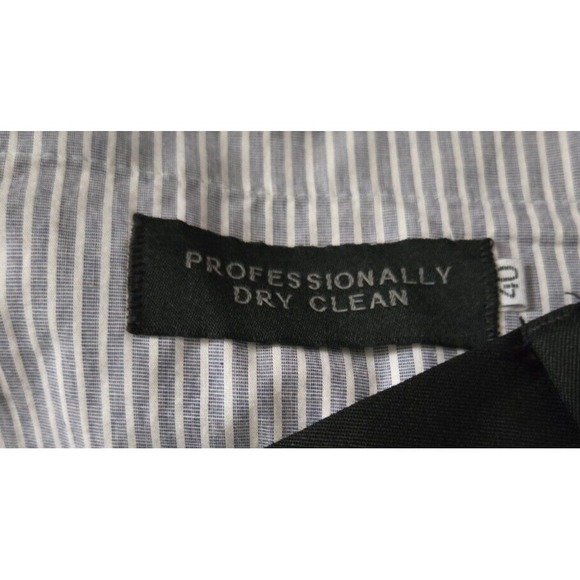 Berle Dress Trousers Pants Pleated Front Cuff Wool Dark Gray Cuffed Size 40x25 - Picture 4 of 8